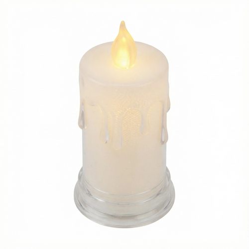 ABM Christmas LED Wax Candle – Classic Style (Battery Included)