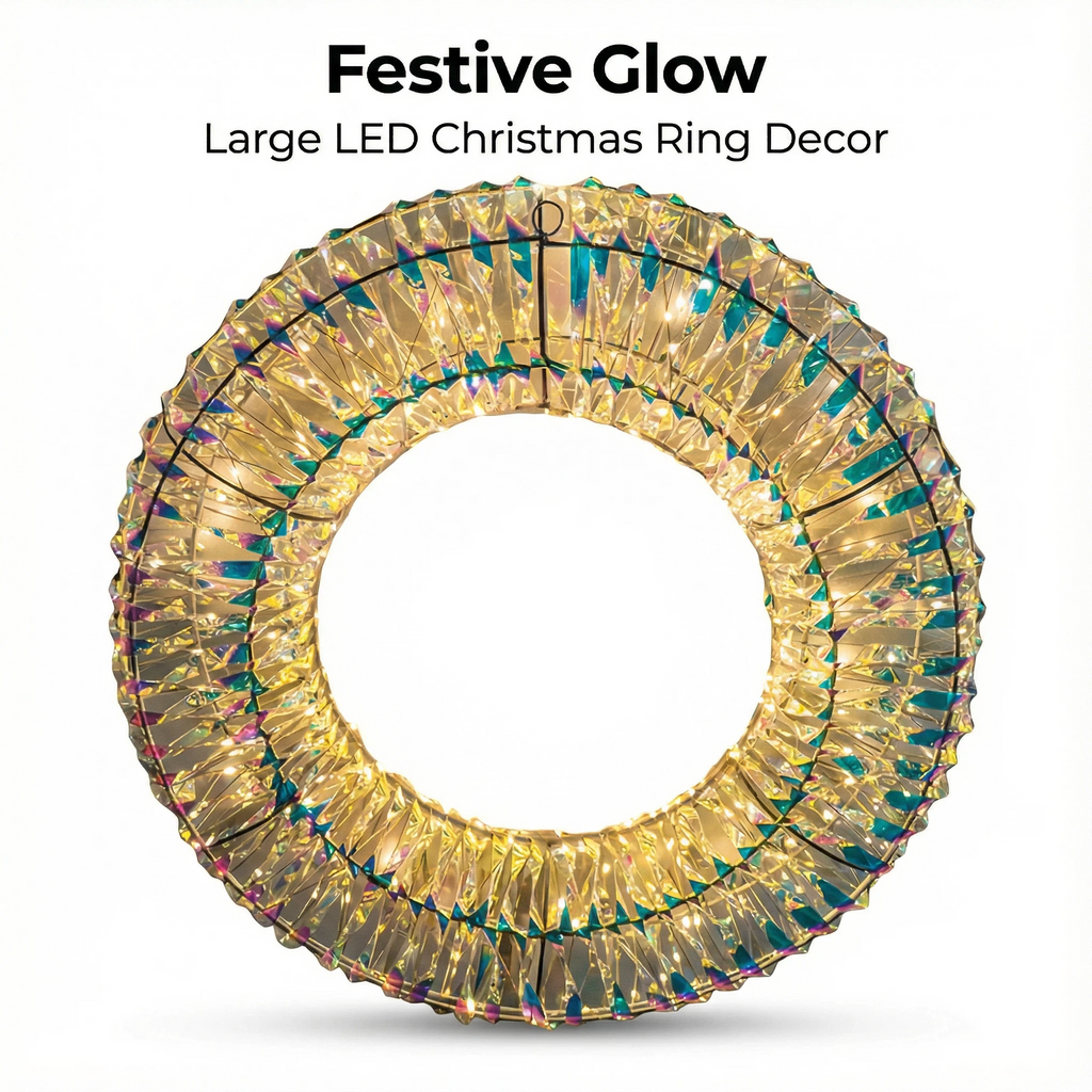 Crystal LED Christmas Wreath